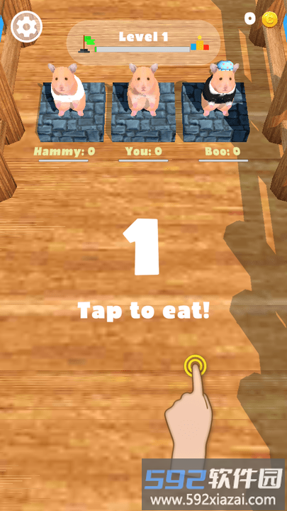 仓鼠吃叶子比赛小游戏(hamster biter)截图3