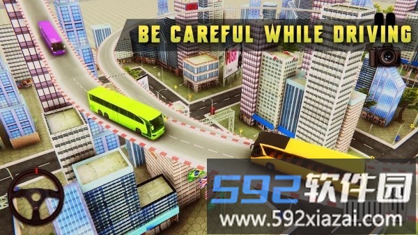 城市公车巴士特技游戏(city coach bus stunt)截图1