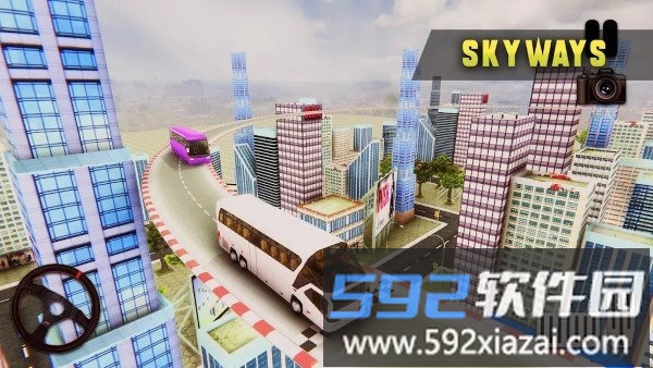 城市公车巴士特技游戏(city coach bus stunt)截图2