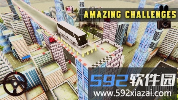 城市公车巴士特技游戏(city coach bus stunt)截图3