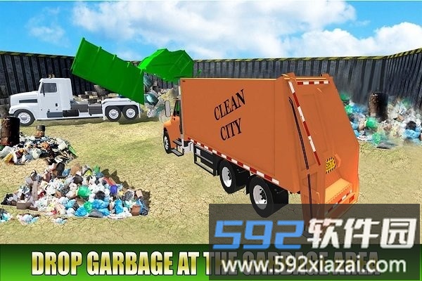 垃圾车模拟驾驶最新版(garbage transporter truck driving simulator)截图1