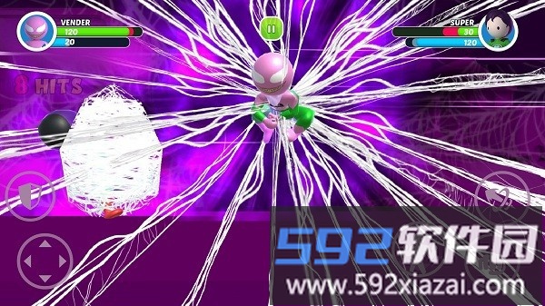 英雄融合格斗游戏(Comic Stick 3D)截图1