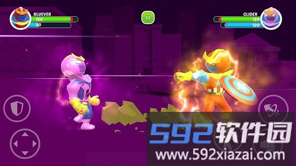 英雄融合格斗游戏(Comic Stick 3D)截图4