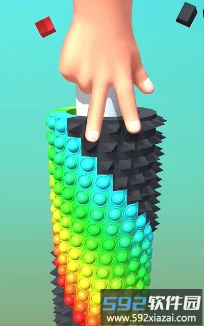破坏彩色方块游戏截图1