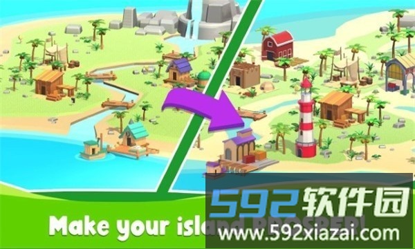 空闲岛屿大亨游戏(idle island tycoon)截图1