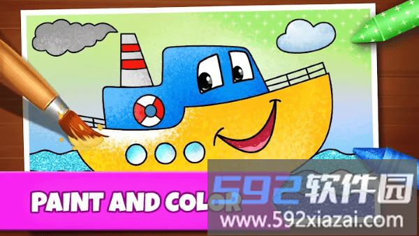 绘画游戏儿童绘画和色彩游戏(drawing games)截图4