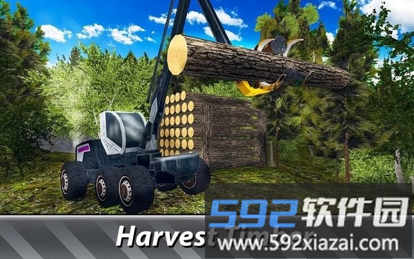 木材收割机模拟器游戏(timber harvester simulator)截图2