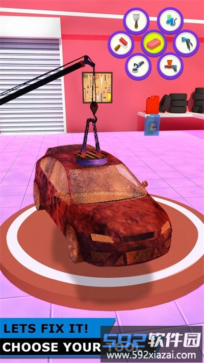 汽车经纪3d维修大亨游戏截图1