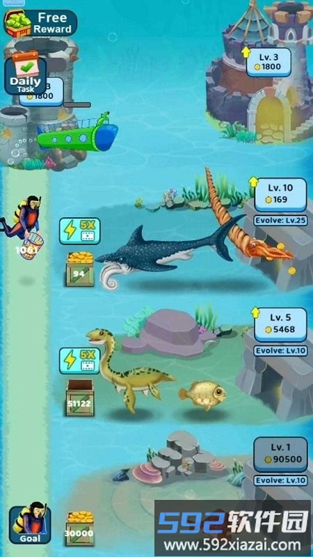 迪诺水世界大亨游戏截图3