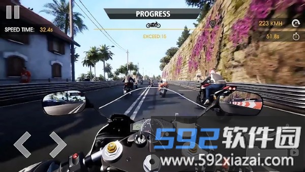 摩托车特技竞速赛游戏(turbo bike slame race)截图1