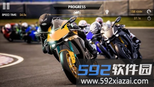 摩托车特技竞速赛游戏(turbo bike slame race)截图4