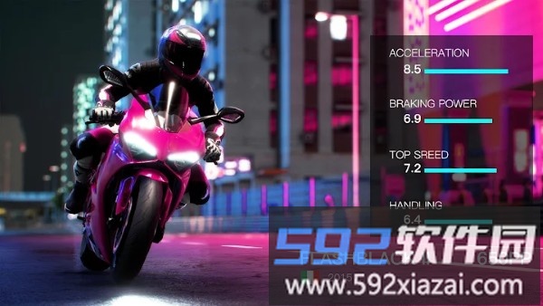 摩托车特技竞速赛游戏(turbo bike slame race)截图5