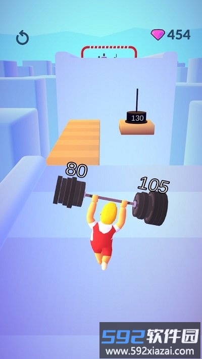杠铃赛跑者小游戏截图1