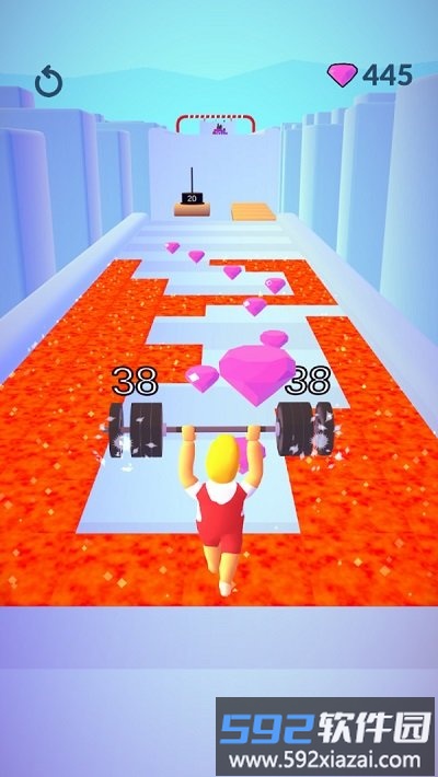 杠铃赛跑者小游戏截图2