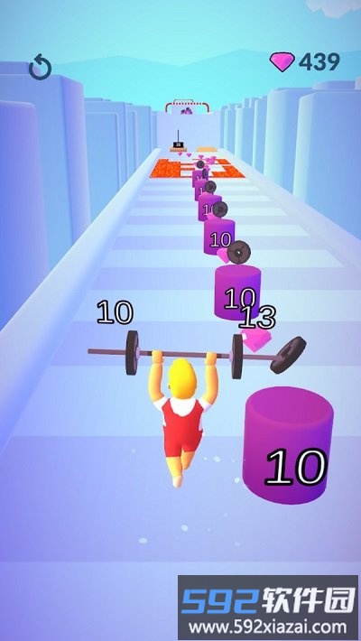 杠铃赛跑者小游戏截图3