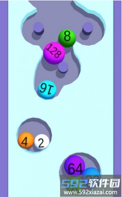 挖沙落球2048的游戏(drawball2048)截图3