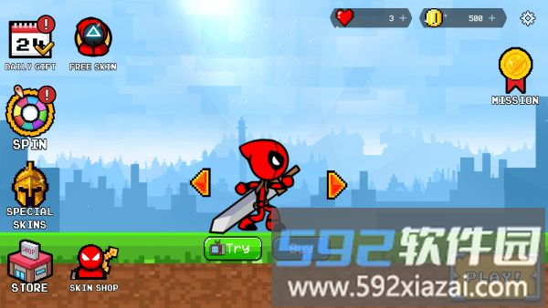 工艺世界火柴人战争游戏(stickman craft)截图1