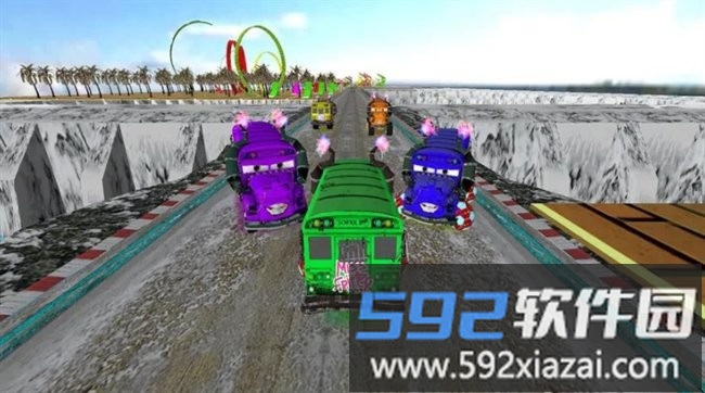 校车驾驶员游戏(School Bus Racing Highway)截图3
