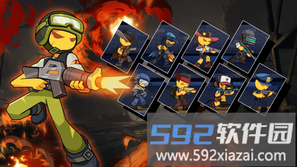 火柴人大战僵尸黑暗战争游戏截图1