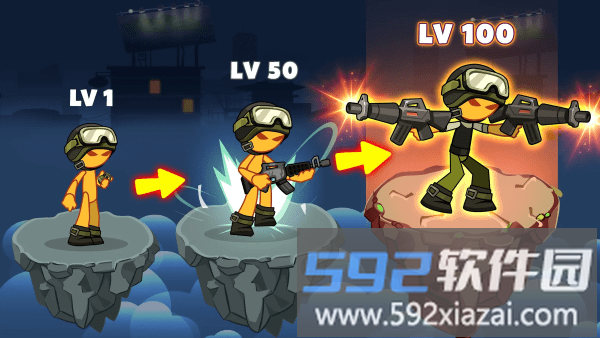 火柴人大战僵尸黑暗战争游戏截图3