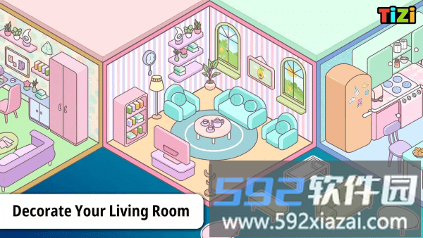 蒂奇镇娃娃屋装饰游戏截图5