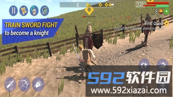 骑士模拟器小游戏(knight rpg knight simulator)截图1