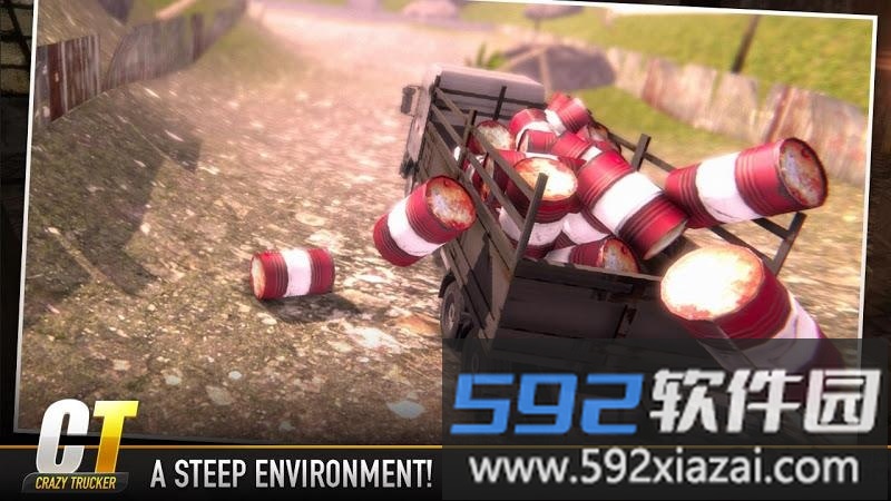 沙漠运输任务 重型卡车攀爬陡坡