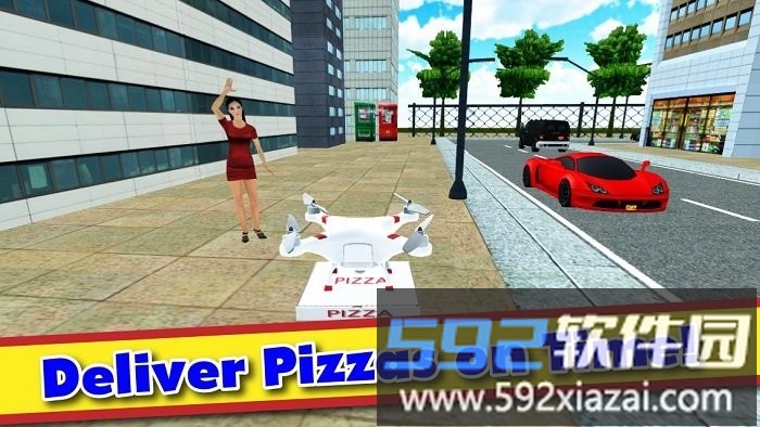 无人机送披萨饼游戏(drone pizza delivery)截图2