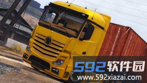 欧洲卡车司机加货物手机版(euro truck driveing simulator)截图2
