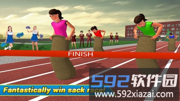 高中女生运动会游戏