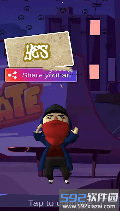 涂鸦忍者绘画模拟器游戏(graffiti ninja)截图4