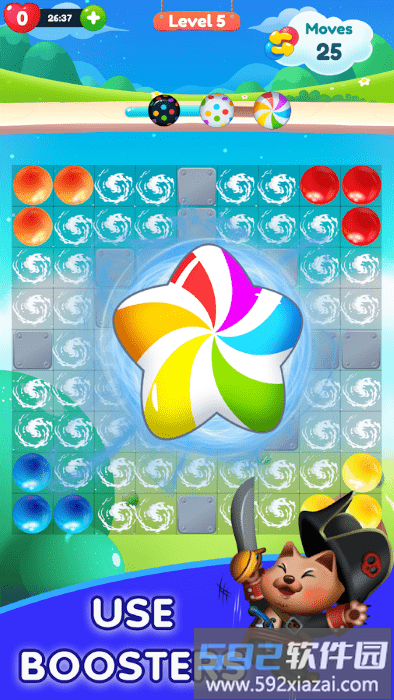kitty bubble泡泡流行拼图游戏截图5