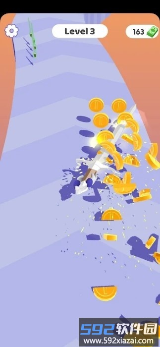 长剑切片跑游戏(slice them all)截图2