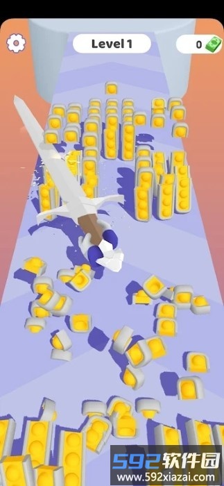 长剑切片跑游戏(slice them all)截图3