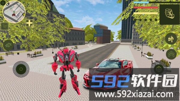 变形汽车机器人游戏截图2