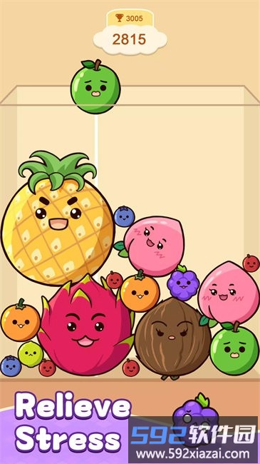 水果合并小游戏(Fruit Merge: Juicy Drop Game)截图1
