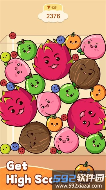水果合并小游戏(Fruit Merge: Juicy Drop Game)截图4