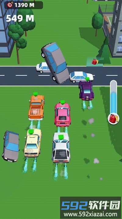 车队冲锋赛游戏(Fleet Crossy 3D)截图1