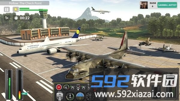 飞行飞机飞行模拟器游戏(take off airplane pilot race)截图3