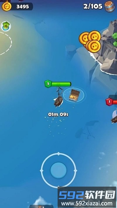 海盗袭击海战游戏(pirate raid)截图1