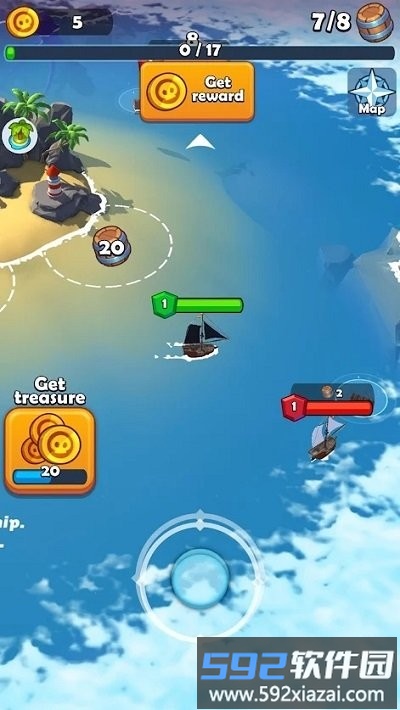 海盗袭击海战游戏(pirate raid)截图3