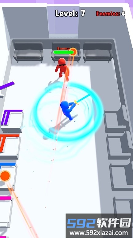 3d旋转大宝剑游戏(spinning man 3d)截图2