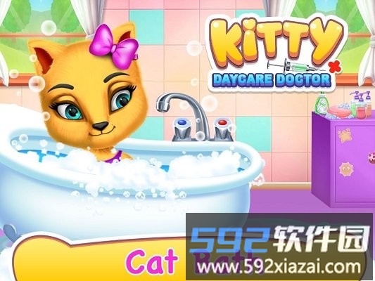 宠物猫托管屋游戏(fluffy kitty daycare)截图2