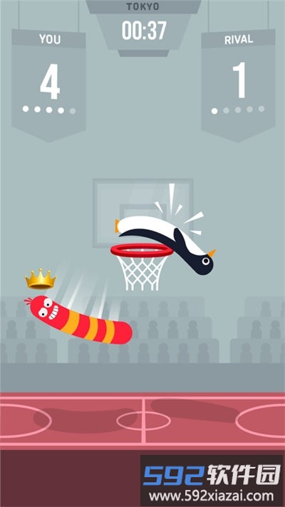会灌篮的香肠人游戏(sausage dunk)截图2