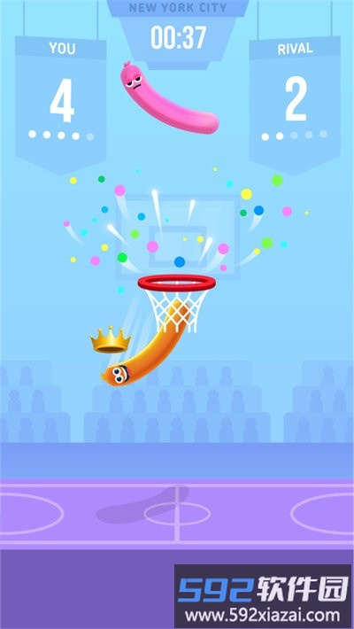 会灌篮的香肠人游戏(sausage dunk)截图3