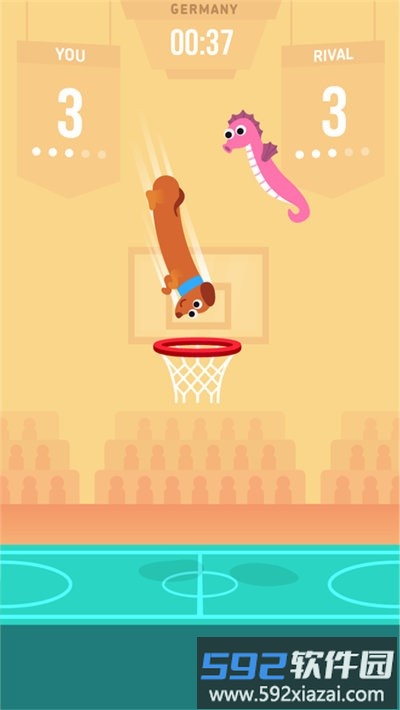 会灌篮的香肠人游戏(sausage dunk)截图4