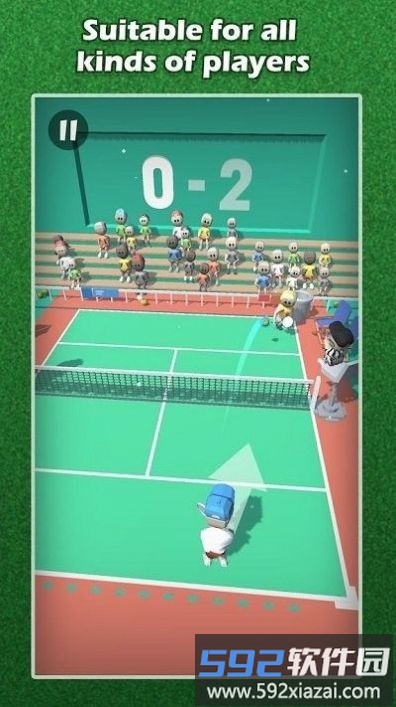 自由挥动网球游戏(flicks tennis free)截图3