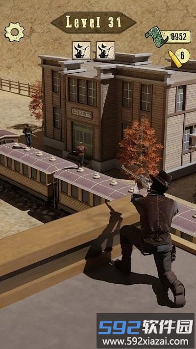 狂野西部狙击手牛仔战争游戏截图3