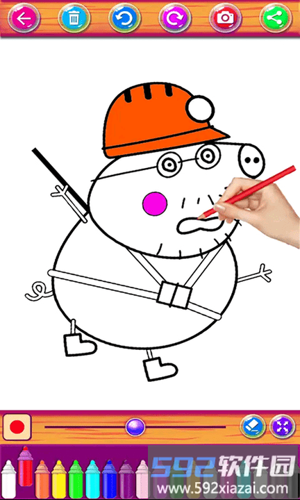 小猪爱画画小游戏截图3