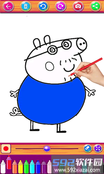 小猪爱画画小游戏截图4